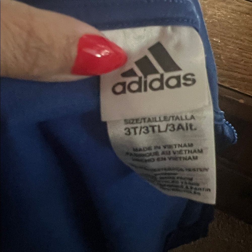 Adidas Blue Jacket with Logo - Picture 2 of 2